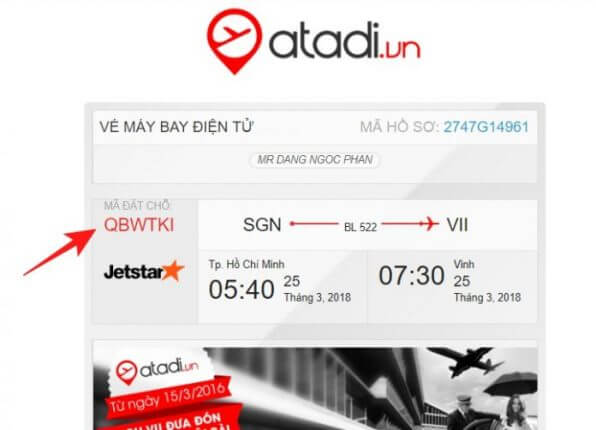 Hướng dẫn đặt vé máy bay tại Atadi 5