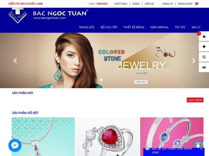 Website mua trang sức Bạc Ngọc Tuấn