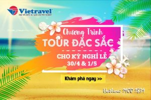 Mã giảm giá Vietravel 2018, voucher khuyến mãi tour 30/4 1/5 Vietravel