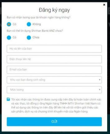 Nhập thông tin đăng ký