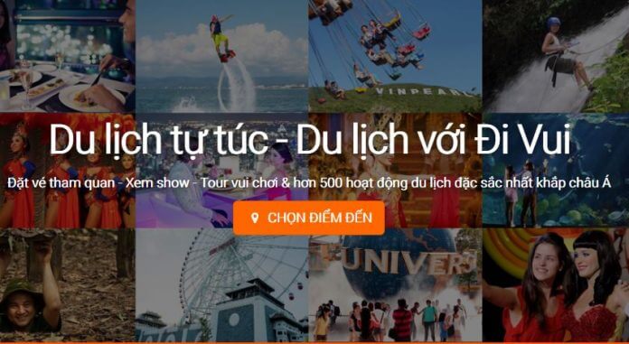 Website mua vé, show du lịch tự túc tốt nhất 2018
