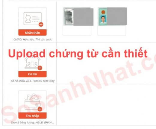 Cập nhật chứng từ cần thiết