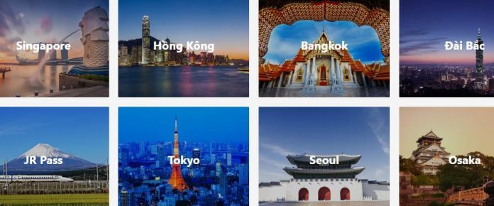 Website mua vé, show, tour du lịch tự túc tốt nhất 2018