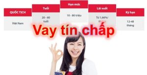 Vay tín chấp công ty tài chính nào lãi suất thấp nhất 2018