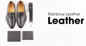 bộ quà tặng da cao cấp Rainbow cho nam